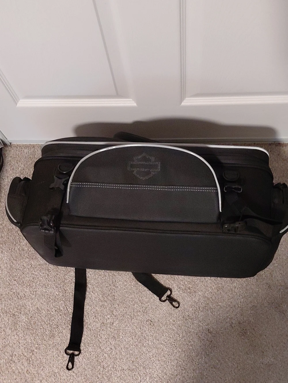Men's Black Motorcycle Harley-Davidson Tail Motorcycle Bag